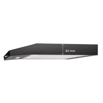 Concept OPP1250bc - Hotă suspendată 50 cm neagră