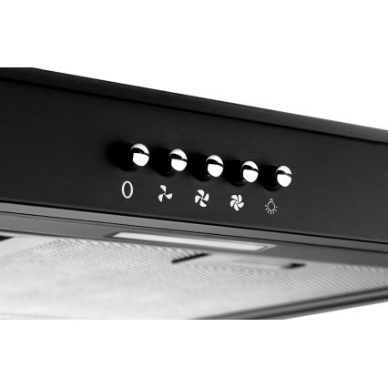 Concept OPP1260bc - Hotă sub-corp 59,5 cm neagră