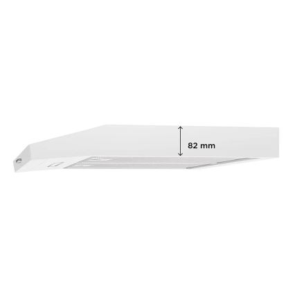 Concept OPP1260wh - Hotă suspendată de 59,5 cm, albă