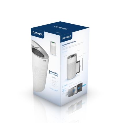 Concept OV1200 – Dezumidificator și purificator de aer PERFECT AIR, 1 l, 45 W/230 V, alb
