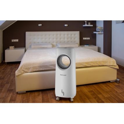 Concept OV5220 - Răcitor de aer portabil multifuncțional 4 în 1 5 l 80W/230V alb + telecomandă