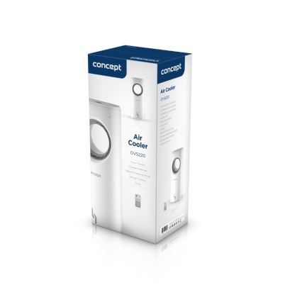 Concept OV5220 - Răcitor de aer portabil multifuncțional 4 în 1 5 l 80W/230V alb + telecomandă
