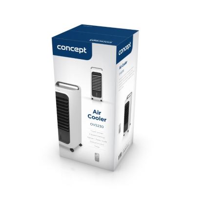 Concept OV5230 - Răcitor de aer portabil 2-în-1, 6 l, 80 W/230 V, alb + telecomandă