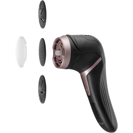 Pila electrică pentru călcâie Concept PN3020 PERFECT SKIN, 5V, 1200 mAh, IPX6, negru/roz auriu