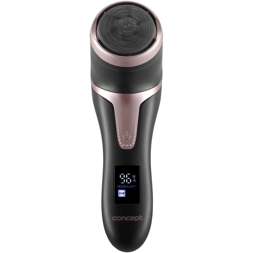 Pila electrică pentru călcâie Concept PN3020 PERFECT SKIN, 5V, 1200 mAh, IPX6, negru/roz auriu