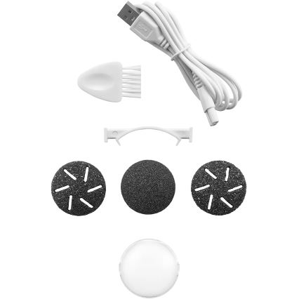 Pila electrică pentru călcâie Concept PN3020 PERFECT SKIN, 5V, 1200 mAh, IPX6, negru/roz auriu