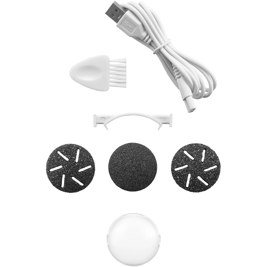 Pila electrică pentru călcâie Concept PN3020 PERFECT SKIN, 5V, 1200 mAh, IPX6, negru/roz auriu