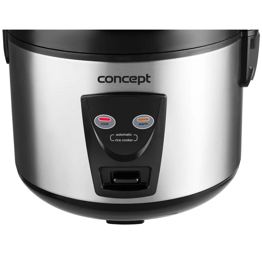 Concept RE2020 - Aparat pentru gătit orez 2 în 1, 650 W/230 V, 1,5 l, inox/negru