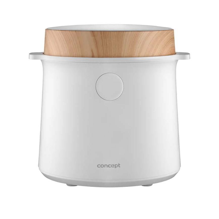 Concept RE3030 - Aparat digital pentru gătit orez 2 în 1 380W/230V 1,5 l alb/decor de lemn