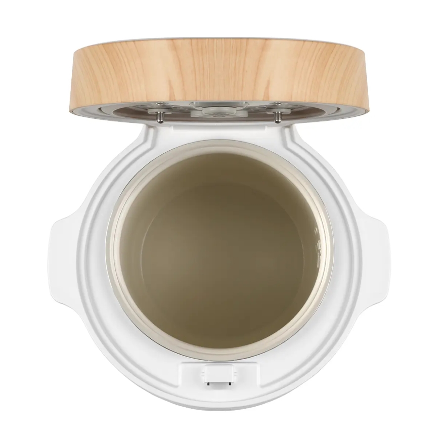 Concept RE3030 - Aparat digital pentru gătit orez 2 în 1 380W/230V 1,5 l alb/decor de lemn