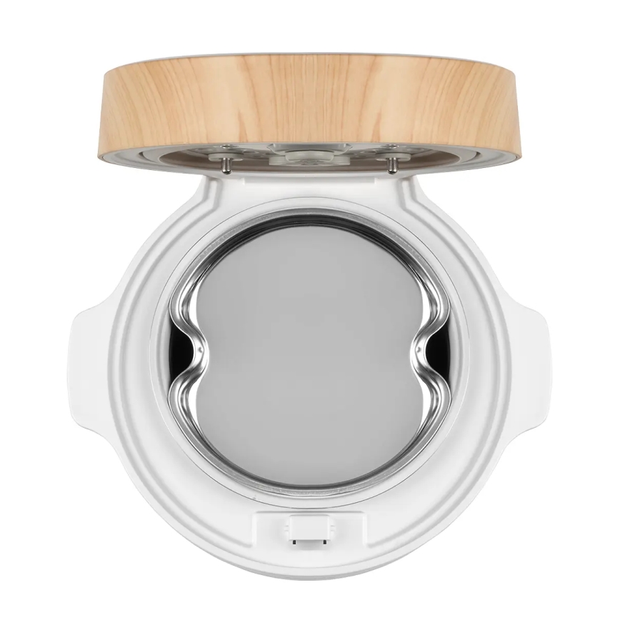 Concept RE3030 - Aparat digital pentru gătit orez 2 în 1 380W/230V 1,5 l alb/decor de lemn