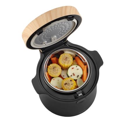 Concept RE4040 - Aparat digital pentru orez 2 în 1 450W/230V 2 l negru/decor din lemn