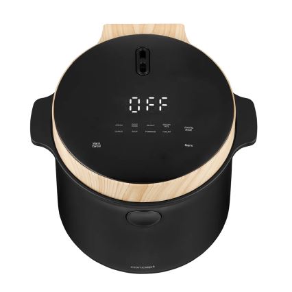 Concept RE4040 - Aparat digital pentru orez 2 în 1 450W/230V 2 l negru/decor din lemn