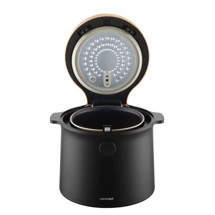 Concept RE4040 - Aparat digital pentru orez 2 în 1 450W/230V 2 l negru/decor din lemn