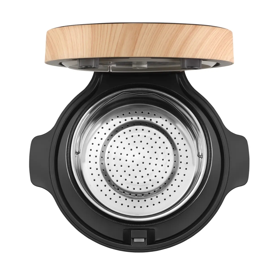 Concept RE4040 - Aparat digital pentru orez 2 în 1 450W/230V 2 l negru/decor din lemn