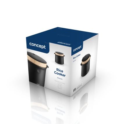 Concept RE4040 - Aparat digital pentru orez 2 în 1 450W/230V 2 l negru/decor din lemn