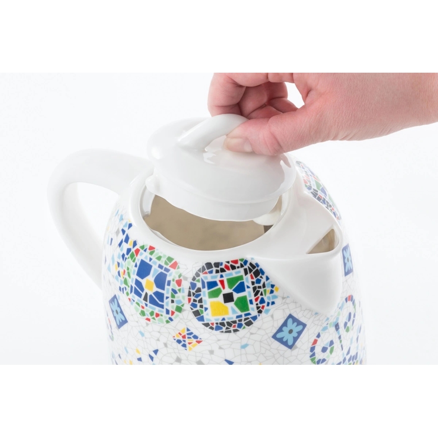 Concept RK0020 - Ceainic electric rapid din ceramică, 1,5 l, 1350 W/230 V, multicolor