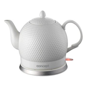 Concept RK0050 - Fierbător electric 1,2 l, 1000 W/230 V, alb/ceramică