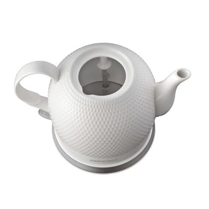 Concept RK0050 - Fierbător electric 1,2 l, 1000 W/230 V, alb/ceramică