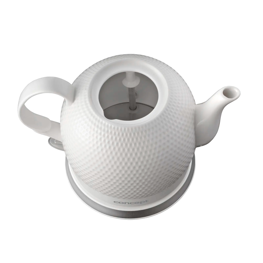 Concept RK0050 - Fierbător electric 1,2 l, 1000 W/230 V, alb/ceramică