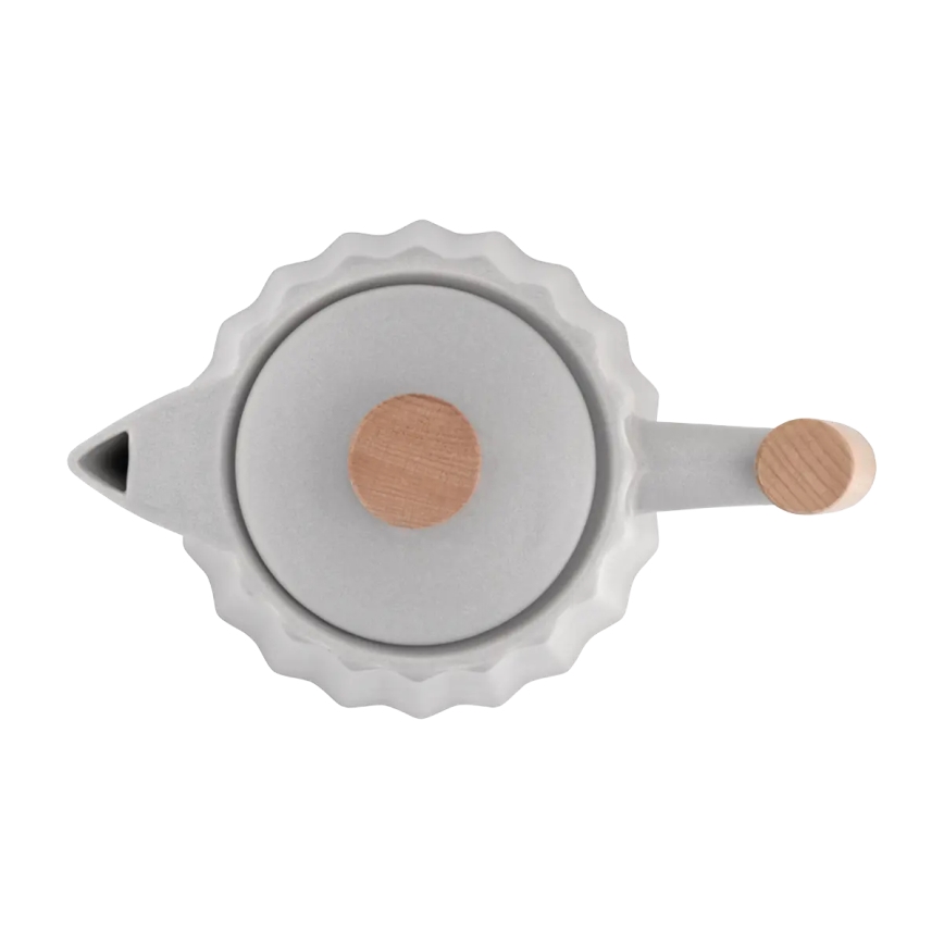 Concept RK0091 - Fierbător electric rapid 1,5 l 1500W/230V gri deschis/decor lemn/ceramică