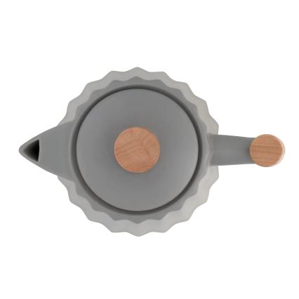 Concept RK0092 - Fierbător electric 1,5 l 1500W/230V gri închis/decor lemn/ceramică