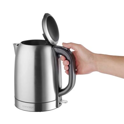 Concept RK3240 - Fierbător electric rapid, 1,7 l, 2200 W/230 V, inox