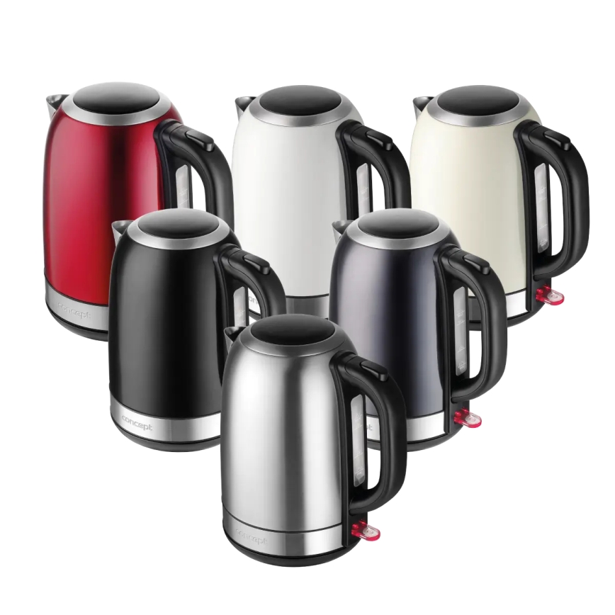 Concept RK3240 - Fierbător electric rapid, 1,7 l, 2200 W/230 V, inox