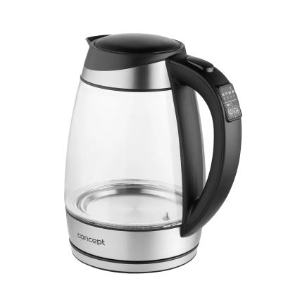 Concept RK4120 – Fierbător electric cu încălzire rapidă, inox, 1,7 l, 2200 W/230 V, cu reglare a temperaturii