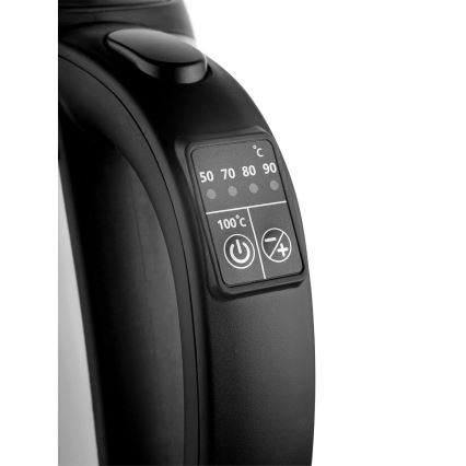 Concept RK4120 – Fierbător electric cu încălzire rapidă, inox, 1,7 l, 2200 W/230 V, cu reglare a temperaturii