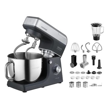 Concept RM6000 - Robot de bucătărie planetar DOUGH EXPERT 1900W/230V antracit/inox