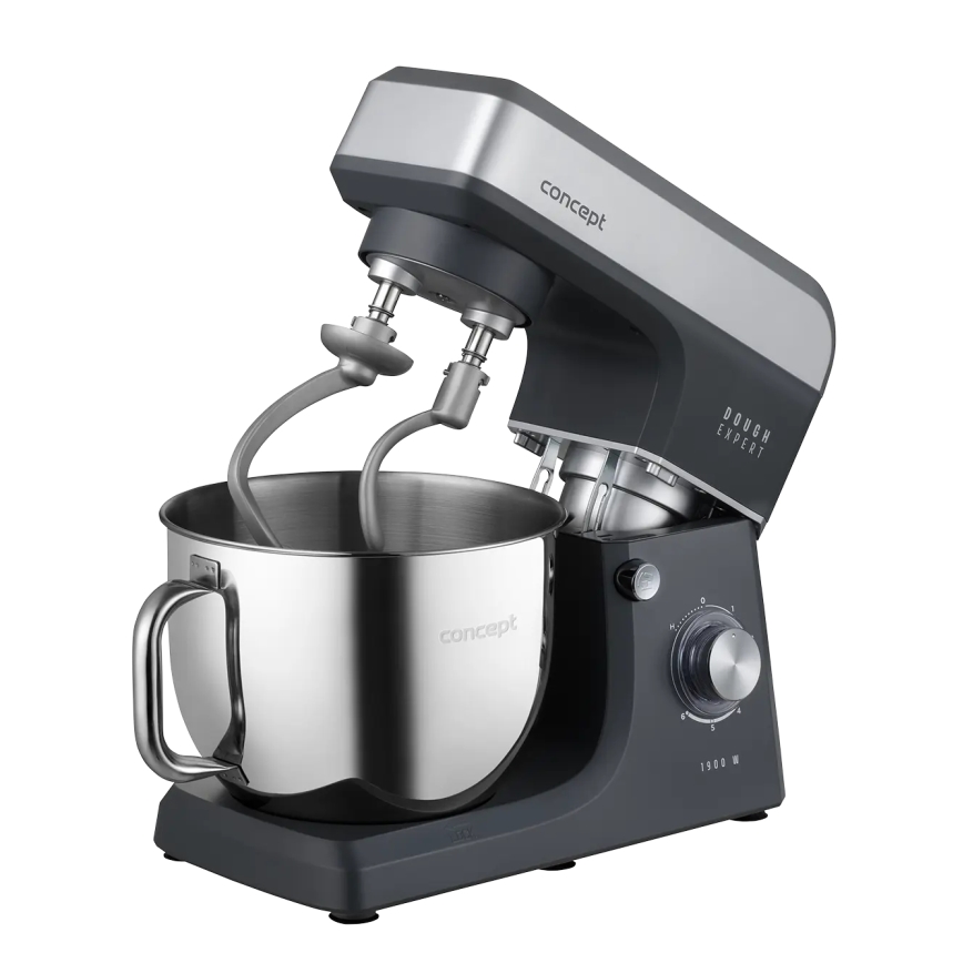 Robot de bucătărie planetar Concept RM6010 DOUGH EXPERT 1900W/230V antracit/inox