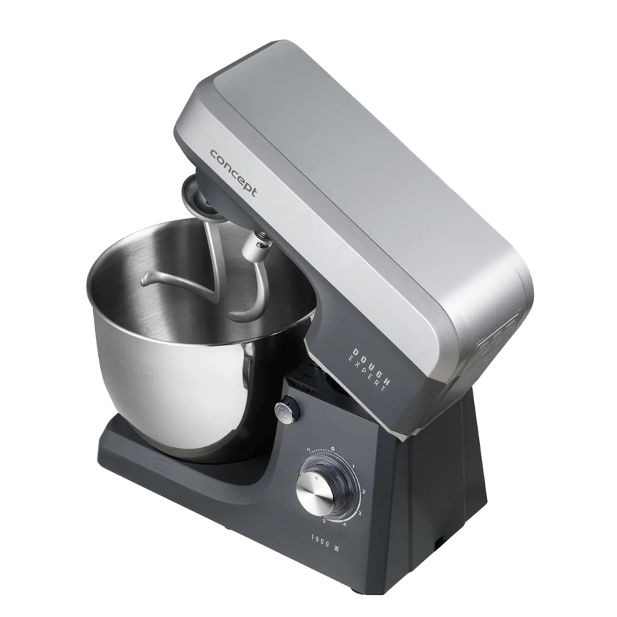 Concept RM6010 - Robot de bucătărie planetar DOUGH EXPERT, 1900 W/230 V, antracit/inox
