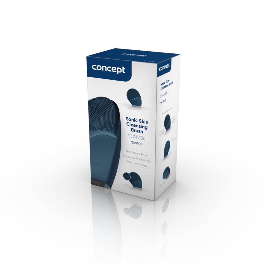 Concept SK9100 - Periuță de curățare facială SONIVIBE 2W/5V 250 mAh IPX7 albastru