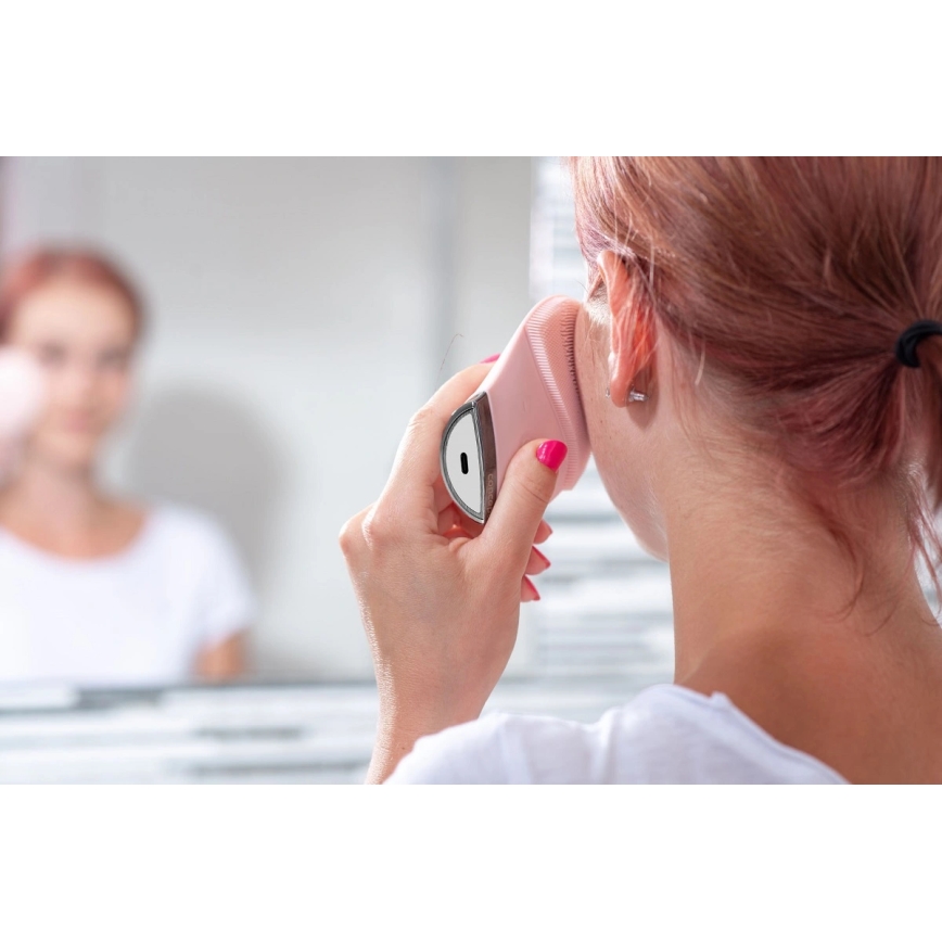 Concept SK9102 Periuță de curățare facială SONIVIBE, 2W/5V, 250 mAh, IPX7, roz