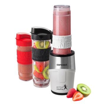 Concept SM3380 - Blender pentru smoothie cu accesorii ACTIVE SMOOTHIE, 500W/230V, alb