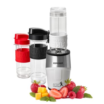 Concept SM3380 - Blender pentru smoothie cu accesorii ACTIVE SMOOTHIE, 500W/230V, alb
