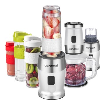 Concept SM3391 - Blender pentru smoothie cu accesorii, 700W/230V, alb