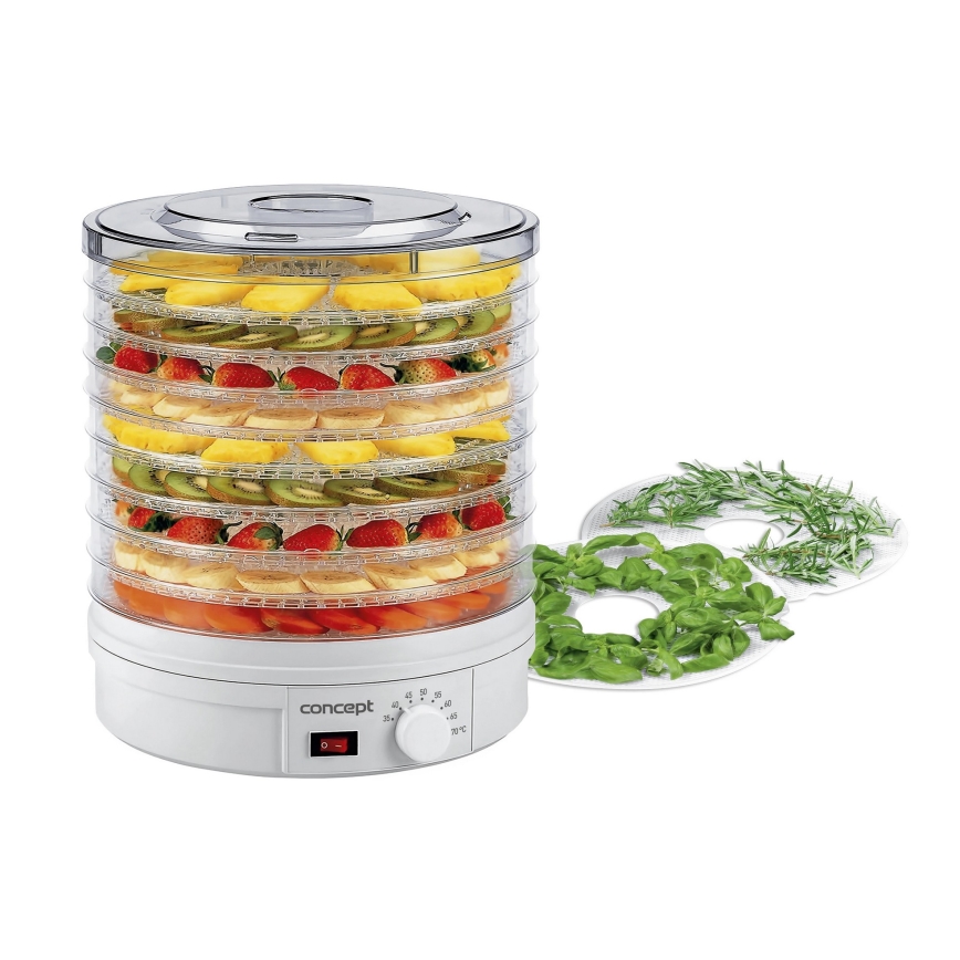 Concept SO1020 - Deshidrator pentru alimente, 245 W/230 V, alb