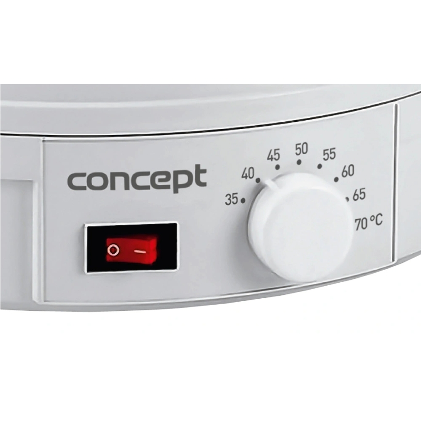 Concept SO1020 - Deshidrator pentru alimente, 245 W/230 V, alb