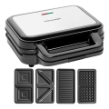 Concept SV3070 - Toaster XXL 4în1 900W/230V negru/inox