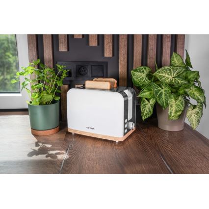 Concept TE2015 - Prăjitor de pâine, 2 fante, 930 W/230 V, alb