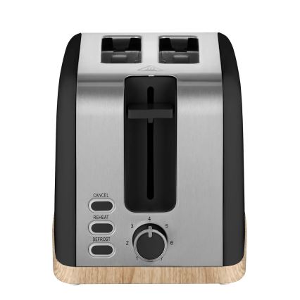 Concept TE2016 - Prăjitor de pâine cu 2 fante și suport pentru chifle, 930W/230V, negru