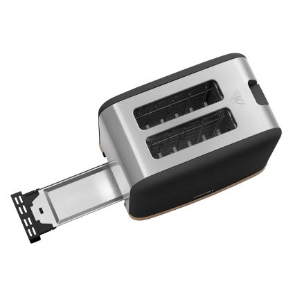 Concept TE2016 - Prăjitor de pâine cu 2 fante și suport pentru chifle, 930W/230V, negru