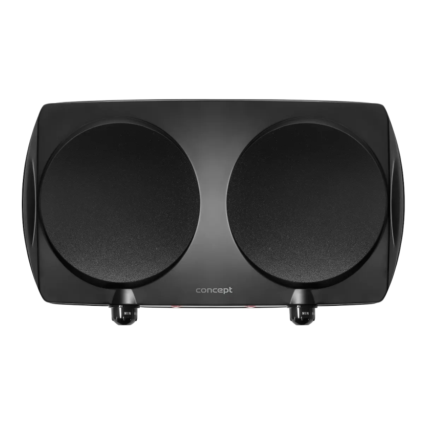 Concept VE3060 - Plită electrică dublă 2500W/230V, negru