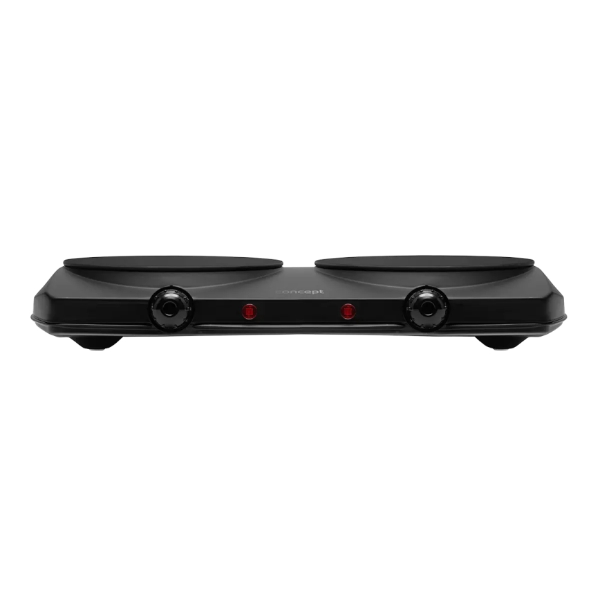 Concept VE3060 - Plită electrică dublă 2500W/230V, negru