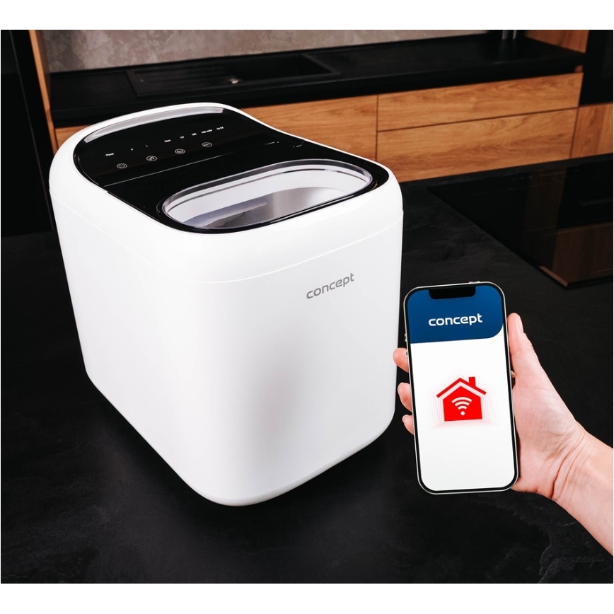 Concept VL1520 - Producător de gheață 150W/230V, Wi-Fi, alb