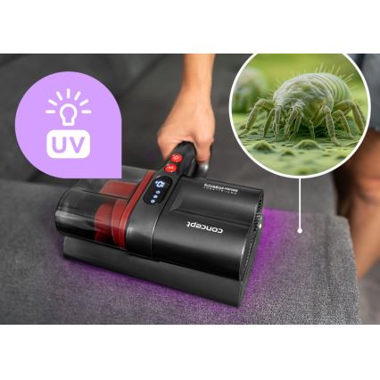 Concept VP2000 - Aspirator de mână antibacterian cu lampă UV-C LUMISTAR 120W/11,1V