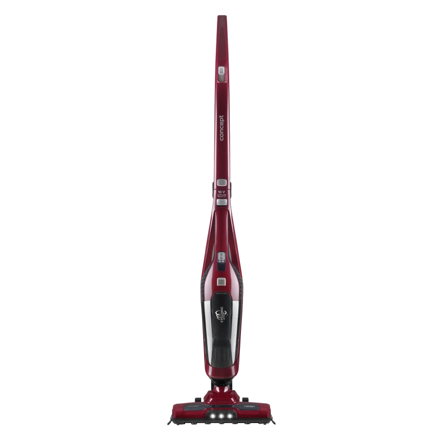 Concept VP4136 - Aspirator vertical fără fir 2 în 1, 100 W/22,2 V, 2200 mAh, roșu