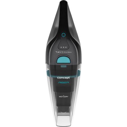 Concept VP4350 - Aspirator de mână RISER, pentru utilizare umedă și uscată, 50 W / 7,4 V / 2200 mAh, negru